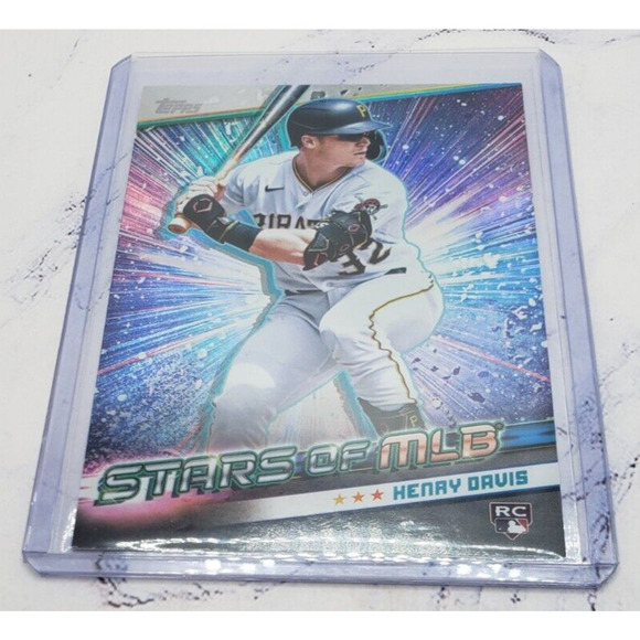 2024 Topps Series 1 Stars of MLB Henry Davis #SMLB-27 Pittsburgh Pirates Rookie - Picture 3 of 4
